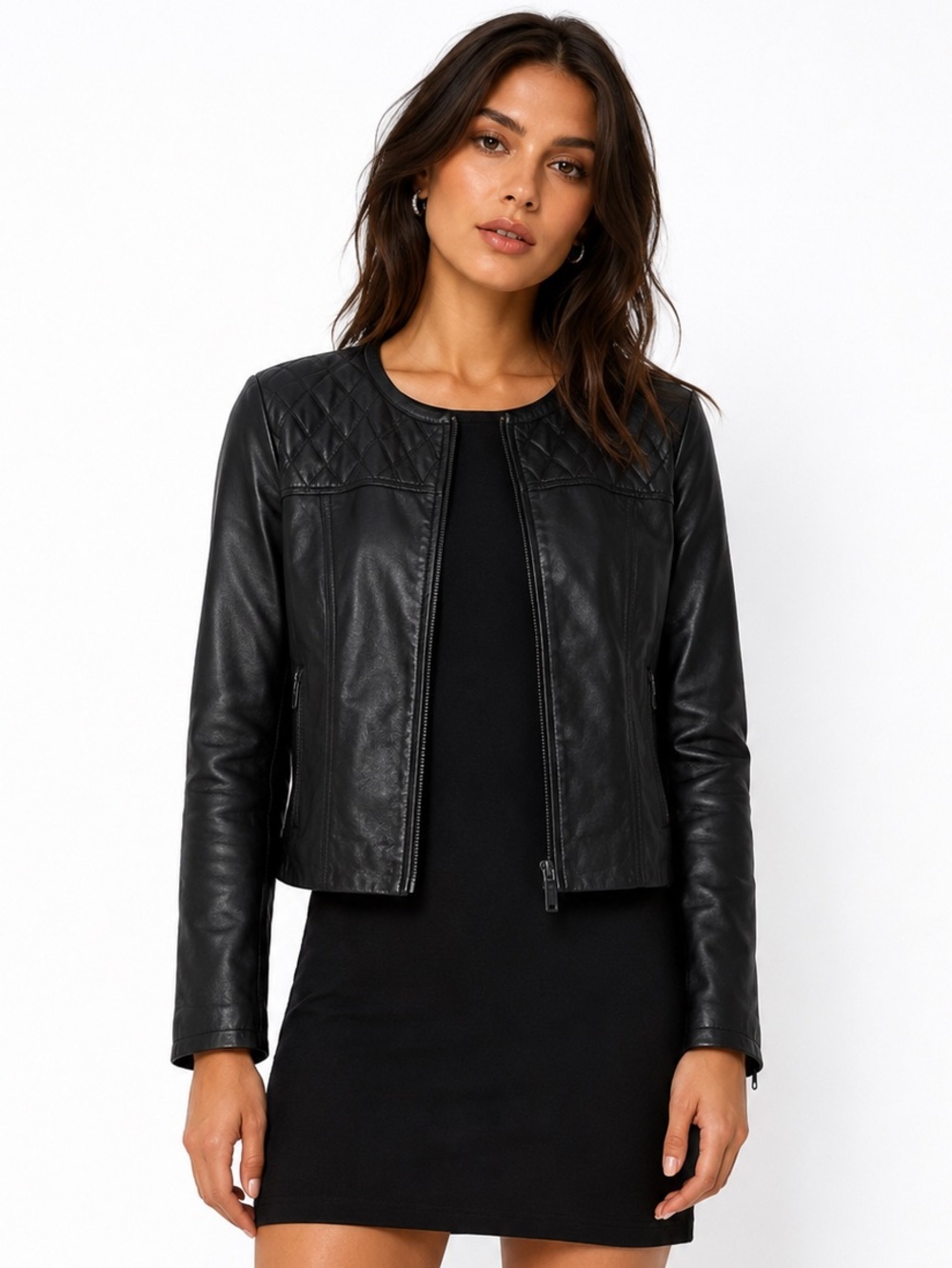 ‘MISS WU’ by Jason Wu Quilted Black Leather Jacket